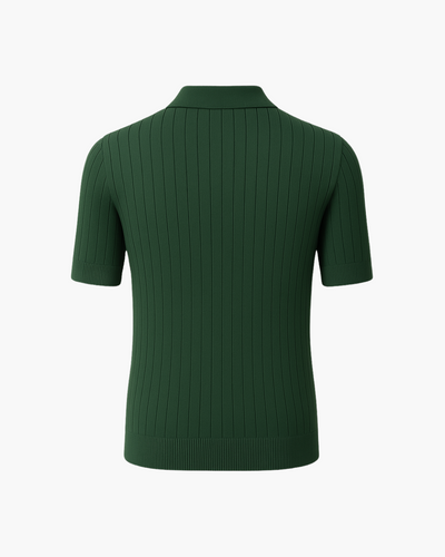Kipton | Short-sleeved knitted polo shirt