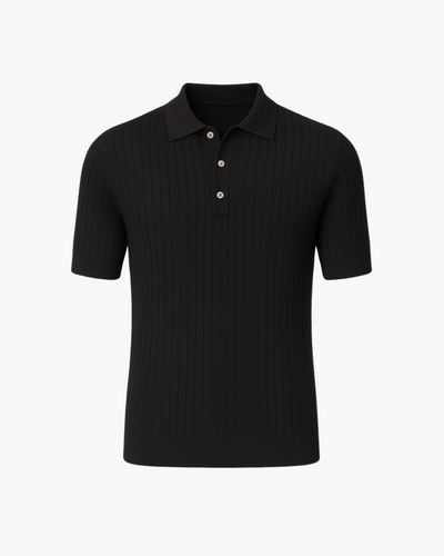 Kipton | Short-sleeved knitted polo shirt