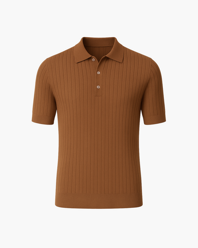 Kipton | Short-sleeved knitted polo shirt