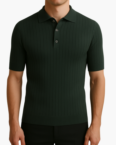 Kipton | Short-sleeved knitted polo shirt