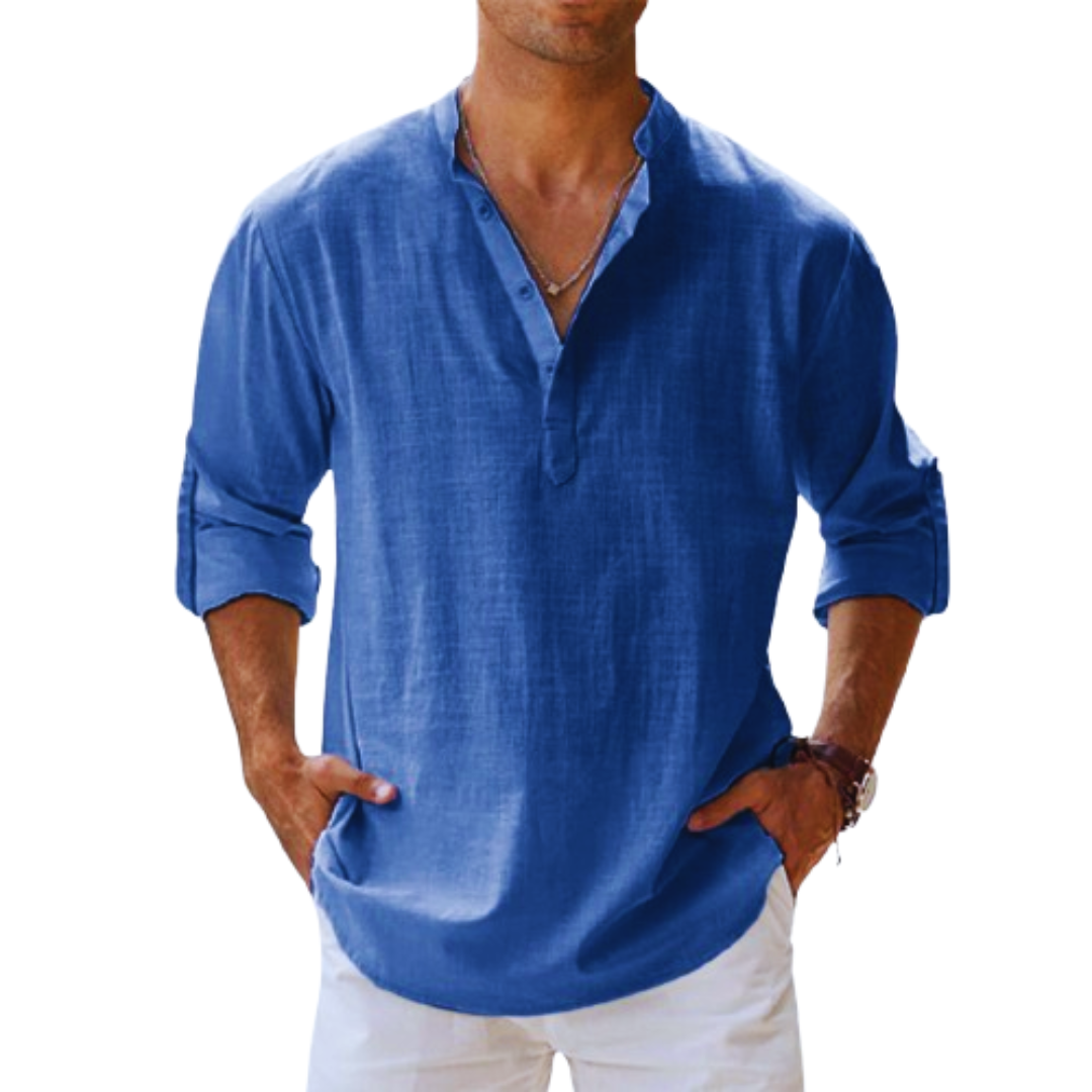 Seth® | Linen Shirt With Long Sleeves