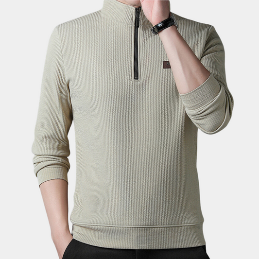 Victoriano® | Elegant men's T-shirt with partial zip