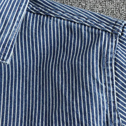 Valdemar® | Fashionable striped men's shirt made of denim