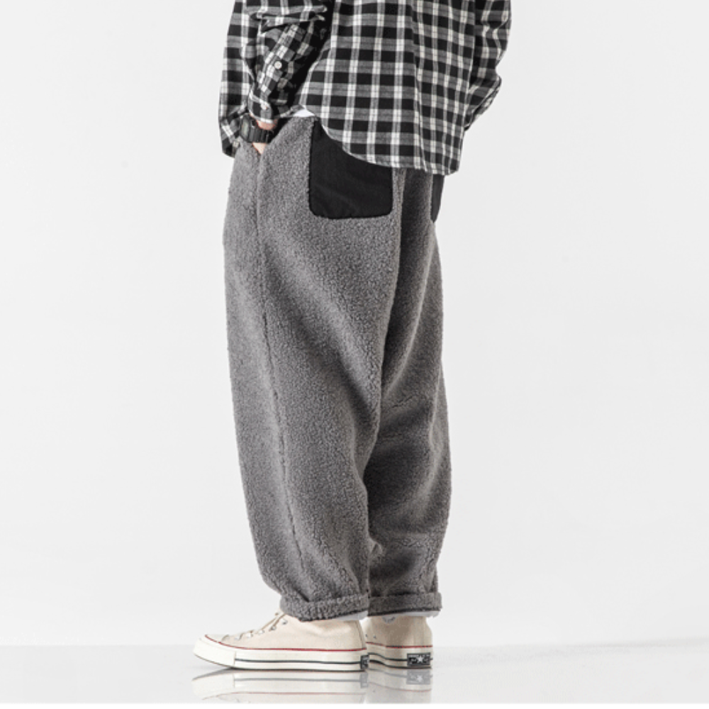 Suetonio® | Loose-fitting fleece trousers for men