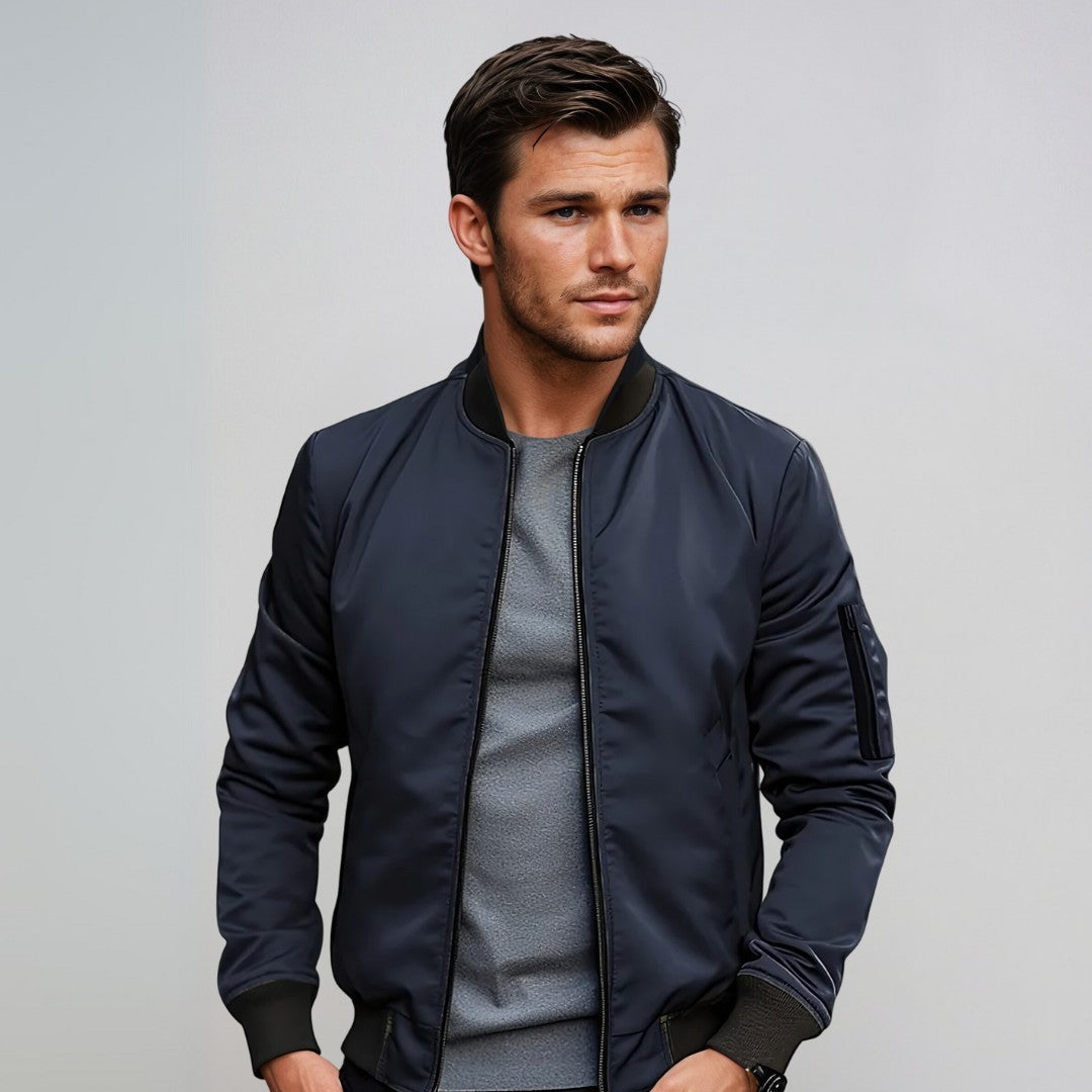 Marvin | Timeless men's bomber jacket with zip