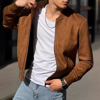 Alcides® | Suede Bomber Jacket