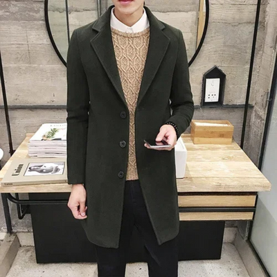 Odel | Men's Wool Coat Elegant Business Jacket - Office and Leisure
