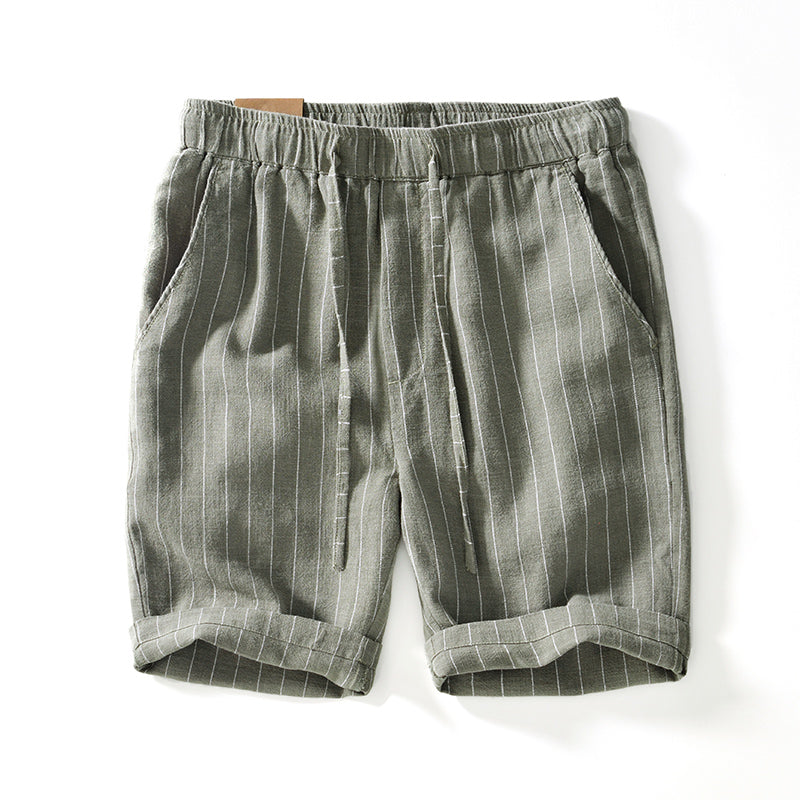 Jerónimo® | Linen Pinstripe Shorts