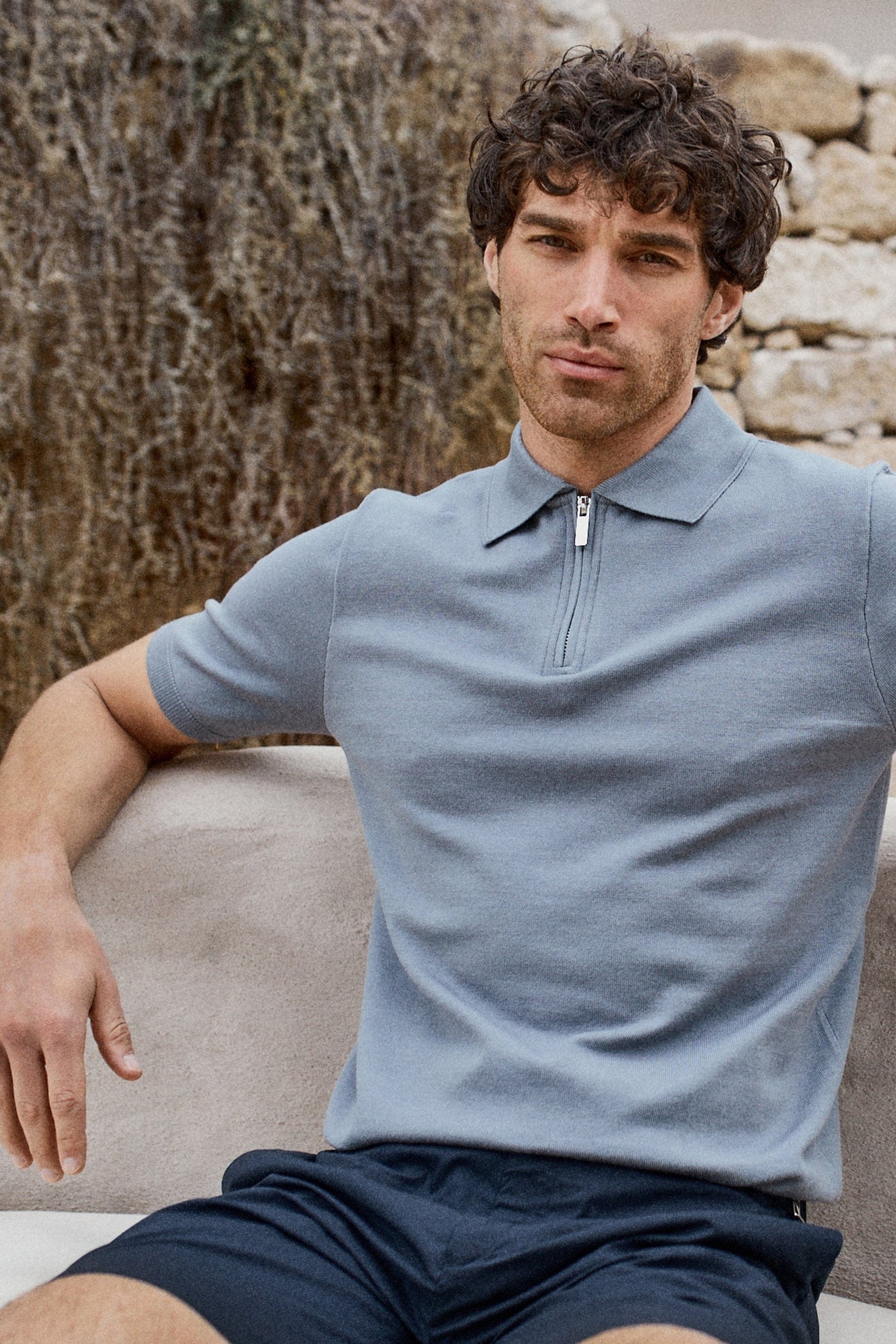 Calthorpe® | Knitted Half-Zip Polo