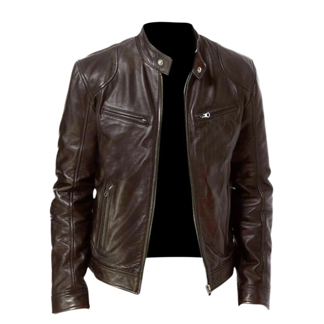 Isis | Retro style leather jacket for men