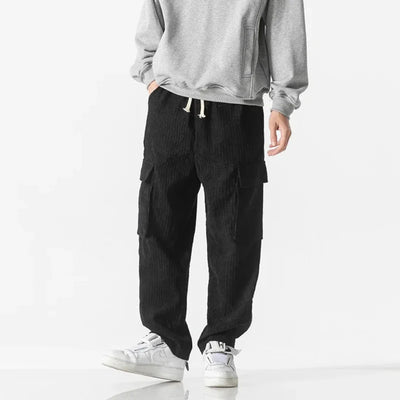 Fausto | River Drawstring Corduroy Cargo Pants