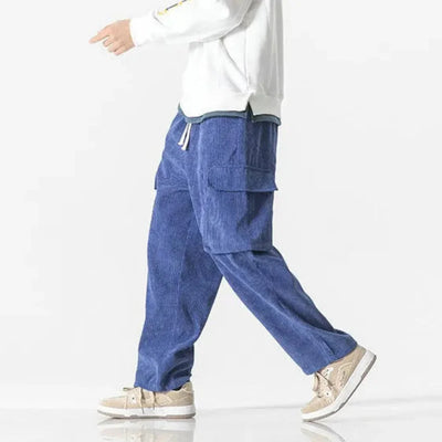 Fausto | River Drawstring Corduroy Cargo Pants
