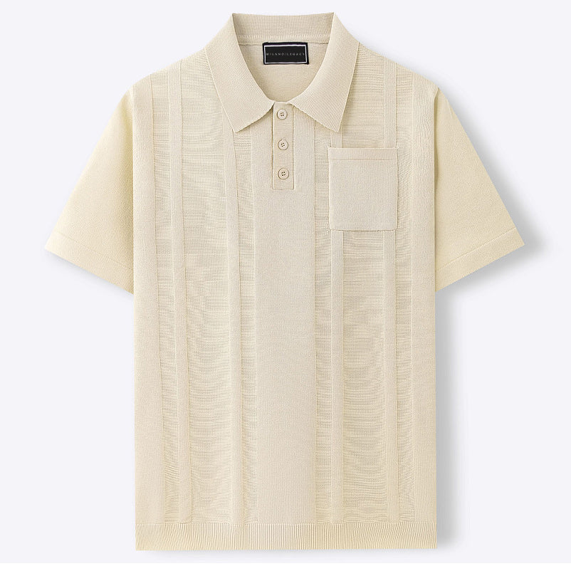 Keane | Elegant ice silk polo shirt