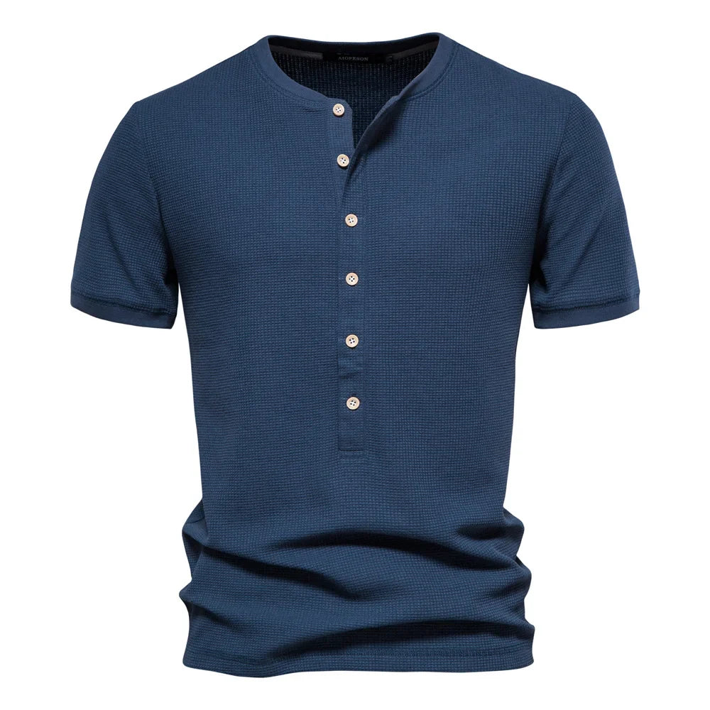 Horace® | Cotton T-Shirt With Buttons