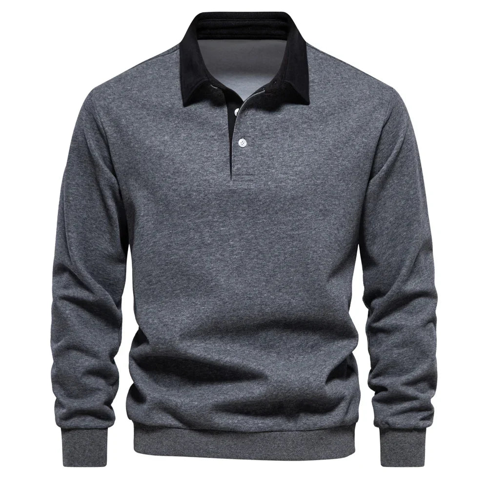 Samuel | Autumn Polo Sweatshirt