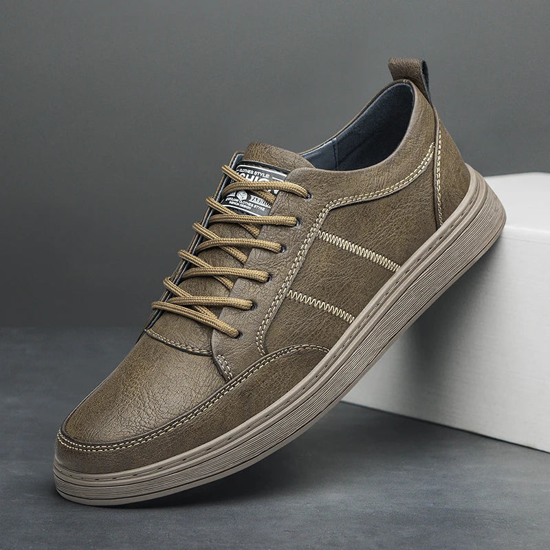 Zaid® | Peyton Genuine Leather Sneakers