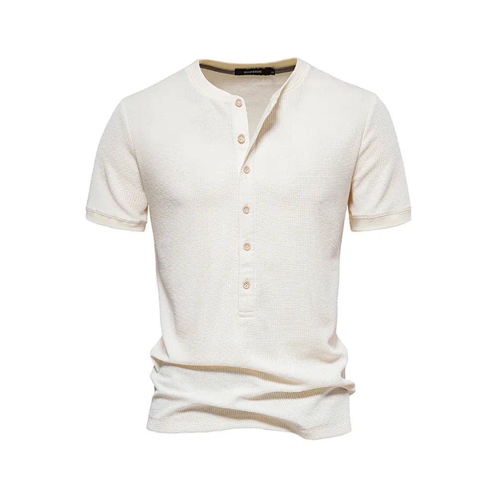 Horace® | Cotton T-Shirt With Buttons