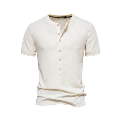 Horace® | Cotton T-Shirt With Buttons