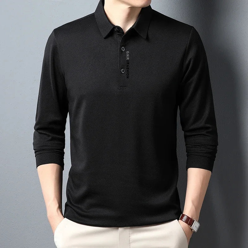 Edmund® | Long Sleeve Polo Shirt
