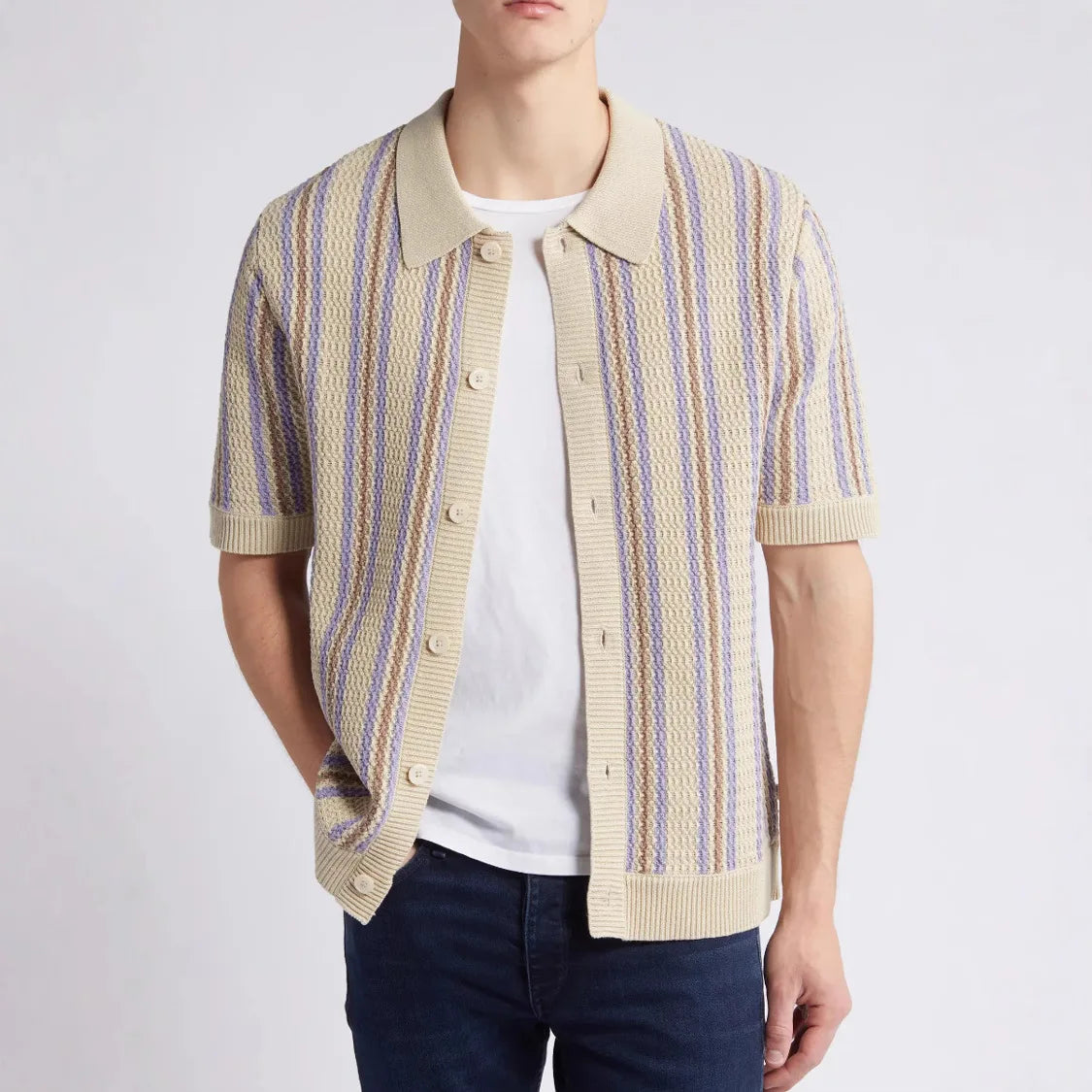 Darren® | Stripe Knit Polo