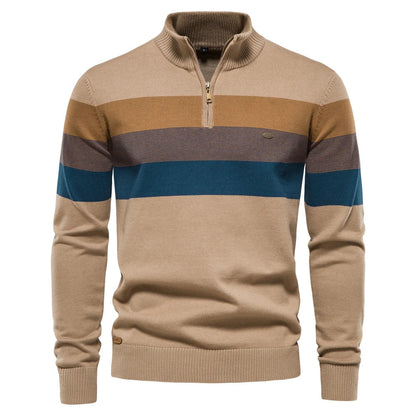 Cooper® | Warm patchwork zip-up sweater