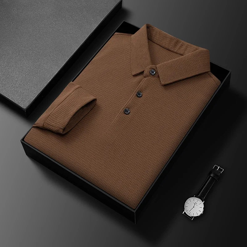 Caius® | Comfortable polo with long sleeves
