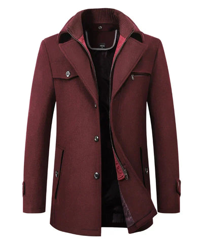 Esaú | Tailor-made men's coat with inside zip