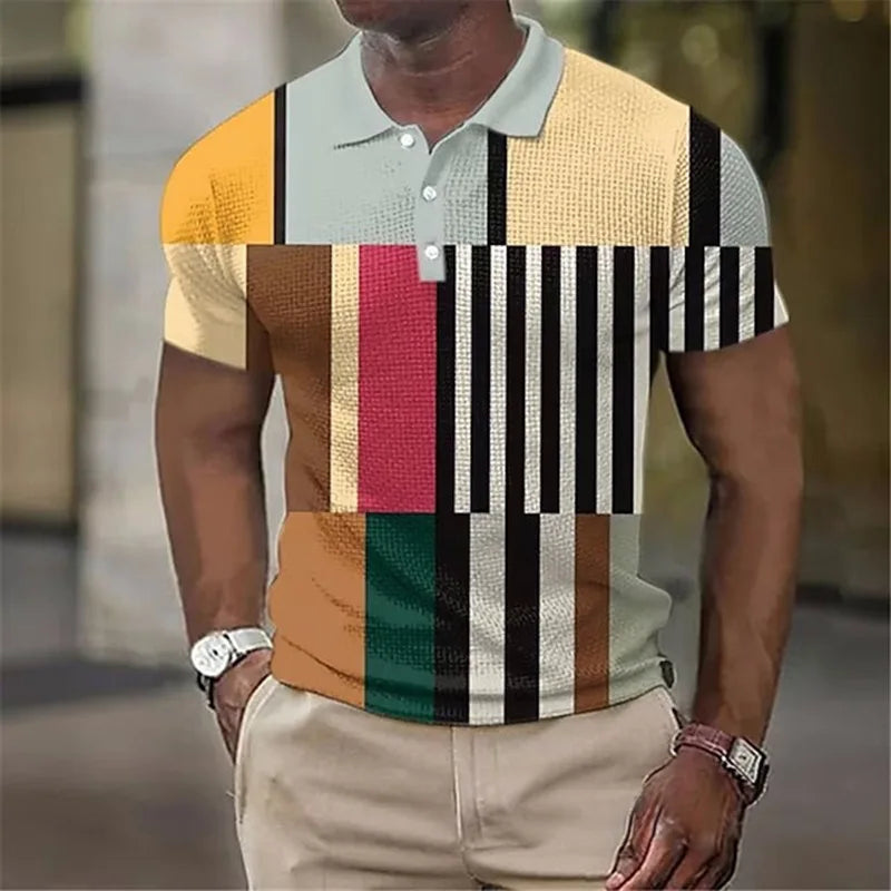 Heron | Multicolored plaid polo shirt