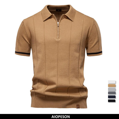 Ignatius | Zip-up polo shirt