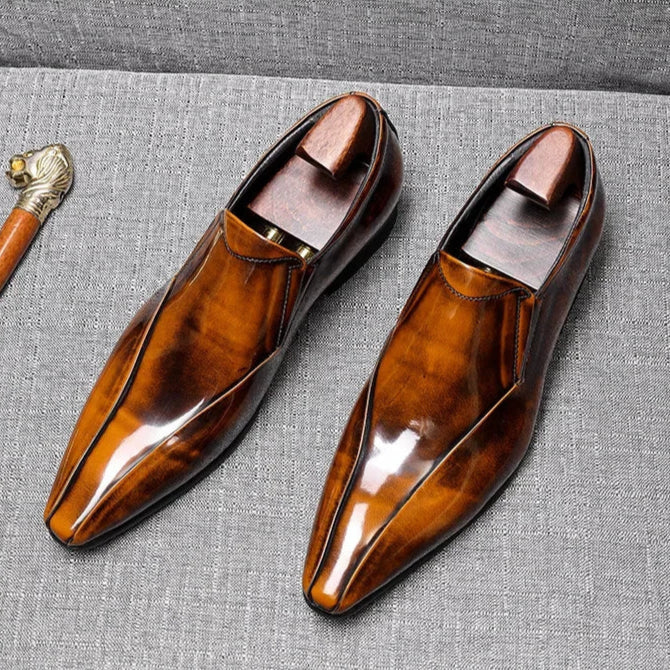Umar® | Nolan Genuine Leather Loafers