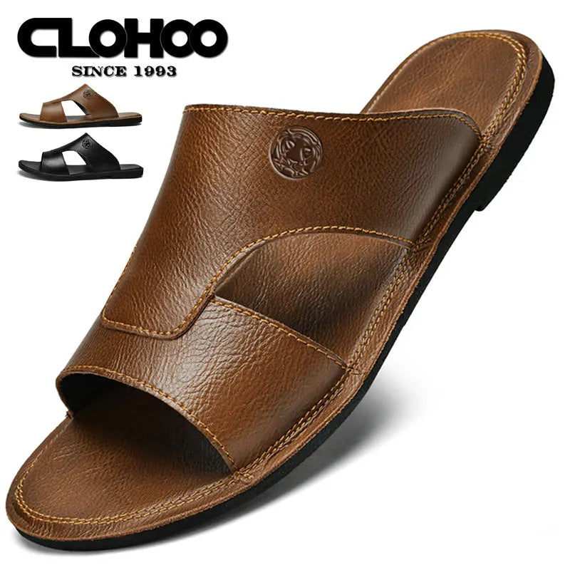 Devon® | Leather Men'S Slippers