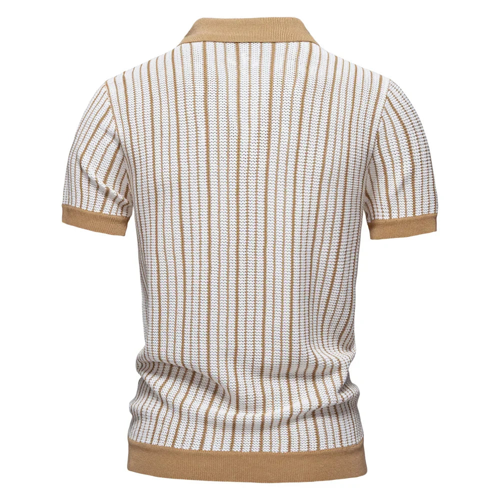 Moses® | Men'S Knitted Shirt Retro Look With Button Closure