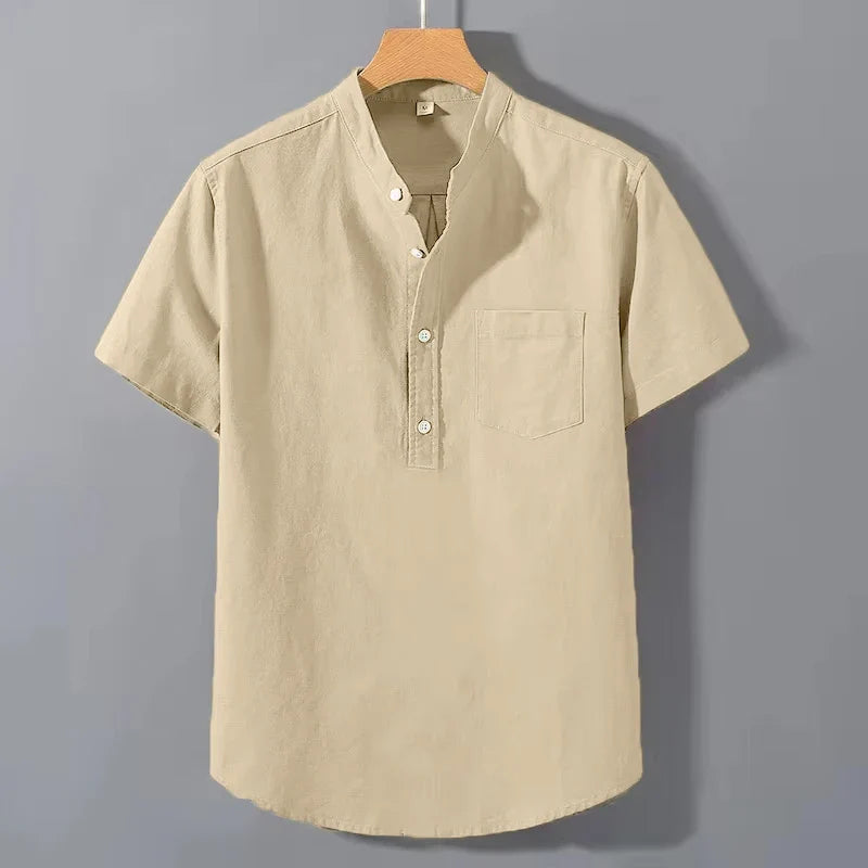 Ethan | Short Sleeved Cotton Shirt