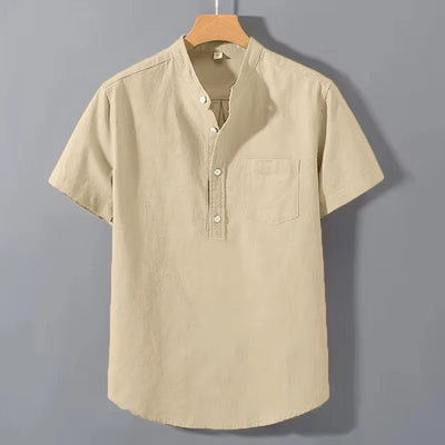 Ethan | Short Sleeved Cotton Shirt