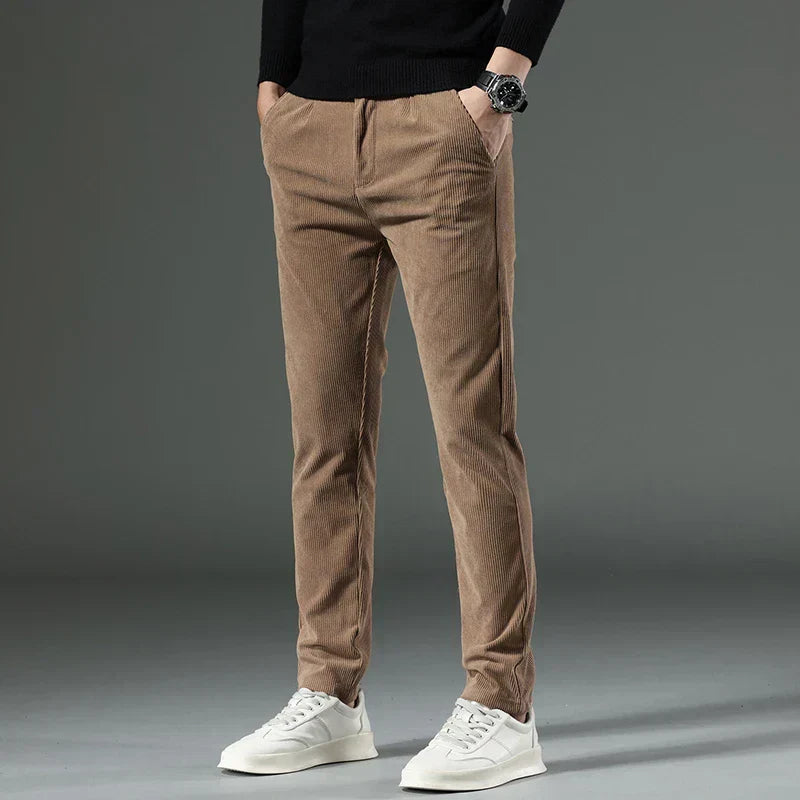 Ibraheem® | Ribbed Trousers For Men