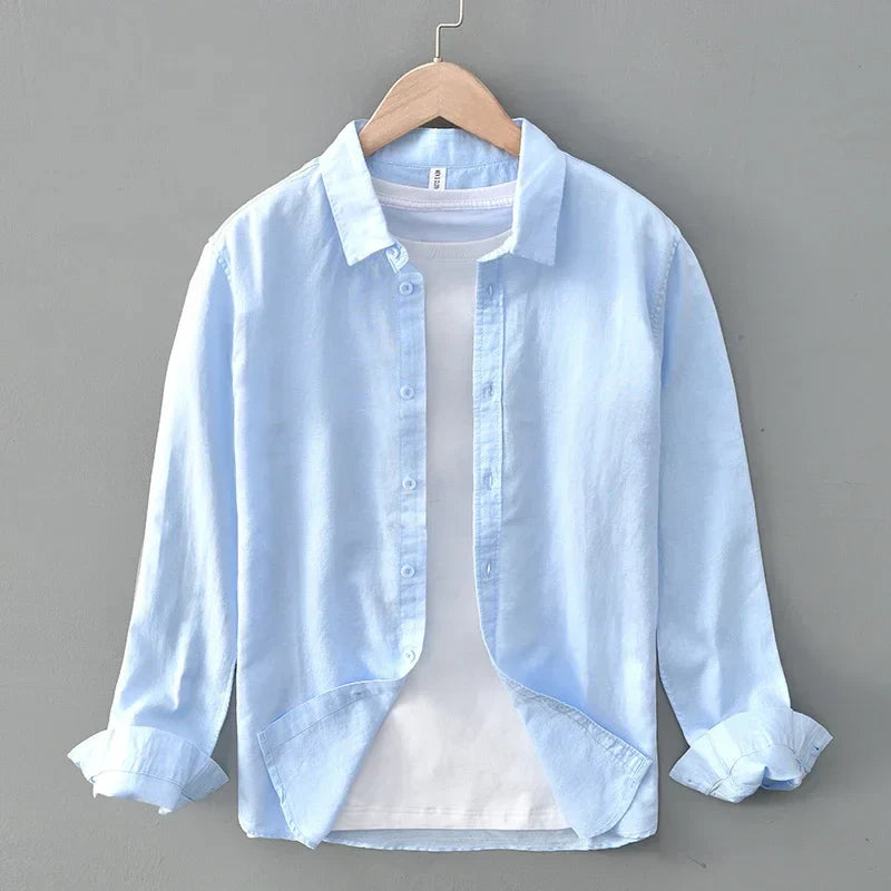 Joshua | Santorini Linen Shirt
