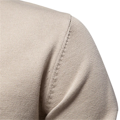 Emerenciano® | Solid Cotton V Neck Sweater