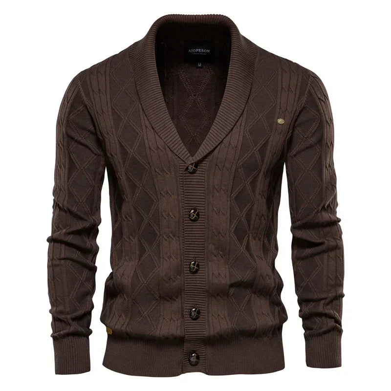 Caspar | Men's Cardigan with Button Closure