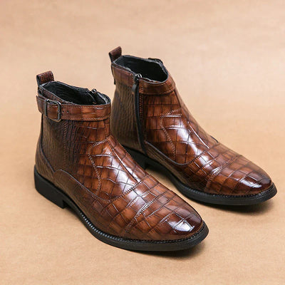 Adrián® | Leather Boots With Buckle