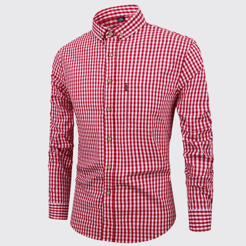 Vance | Elegant Plaid Cotton Shirt