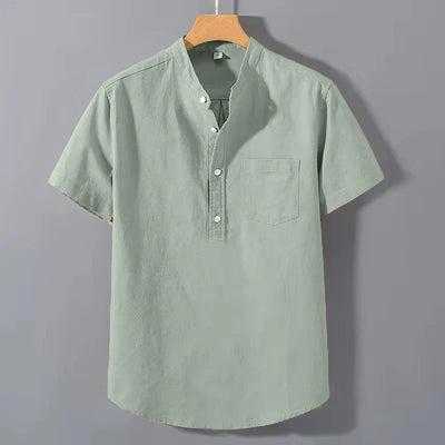 Ethan | Short Sleeved Cotton Shirt