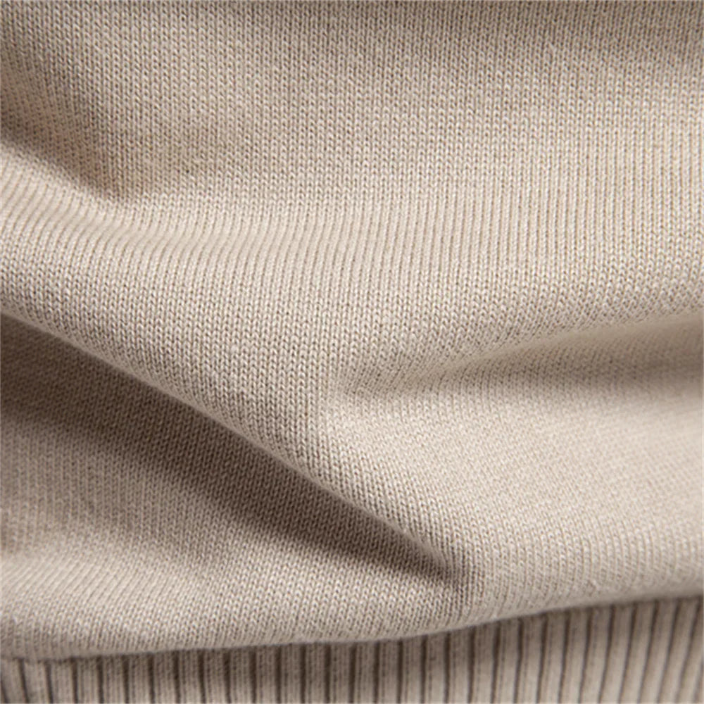 Emerenciano® | Solid Cotton V Neck Sweater