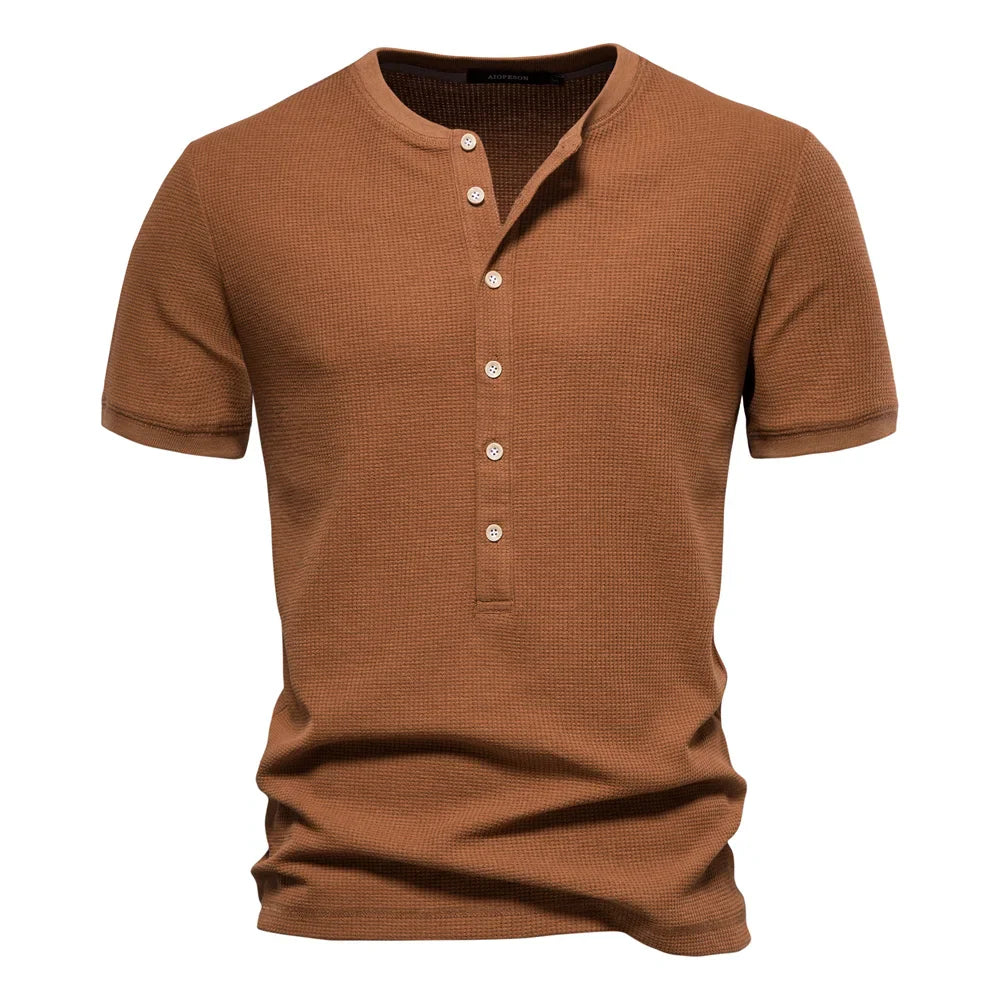Horace® | Cotton T-Shirt With Buttons