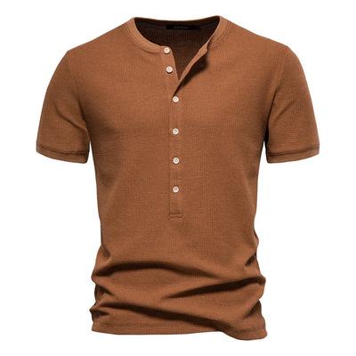 Horace® | Cotton T-Shirt With Buttons