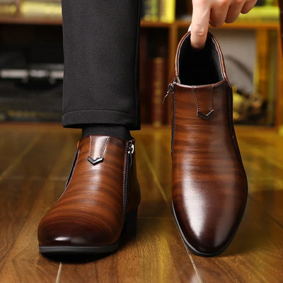 Scott | Beckett Leather Boots With Zipper