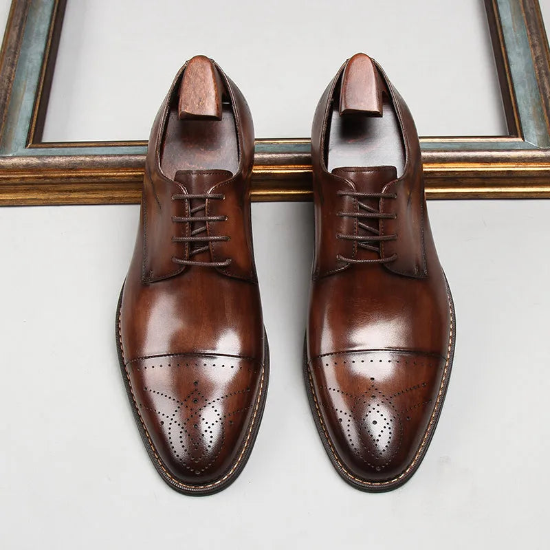 Nizar® | Darian Genuine Leather Oxfords