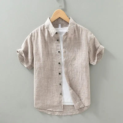 Daniel | Short Sleeved Linen Shirt