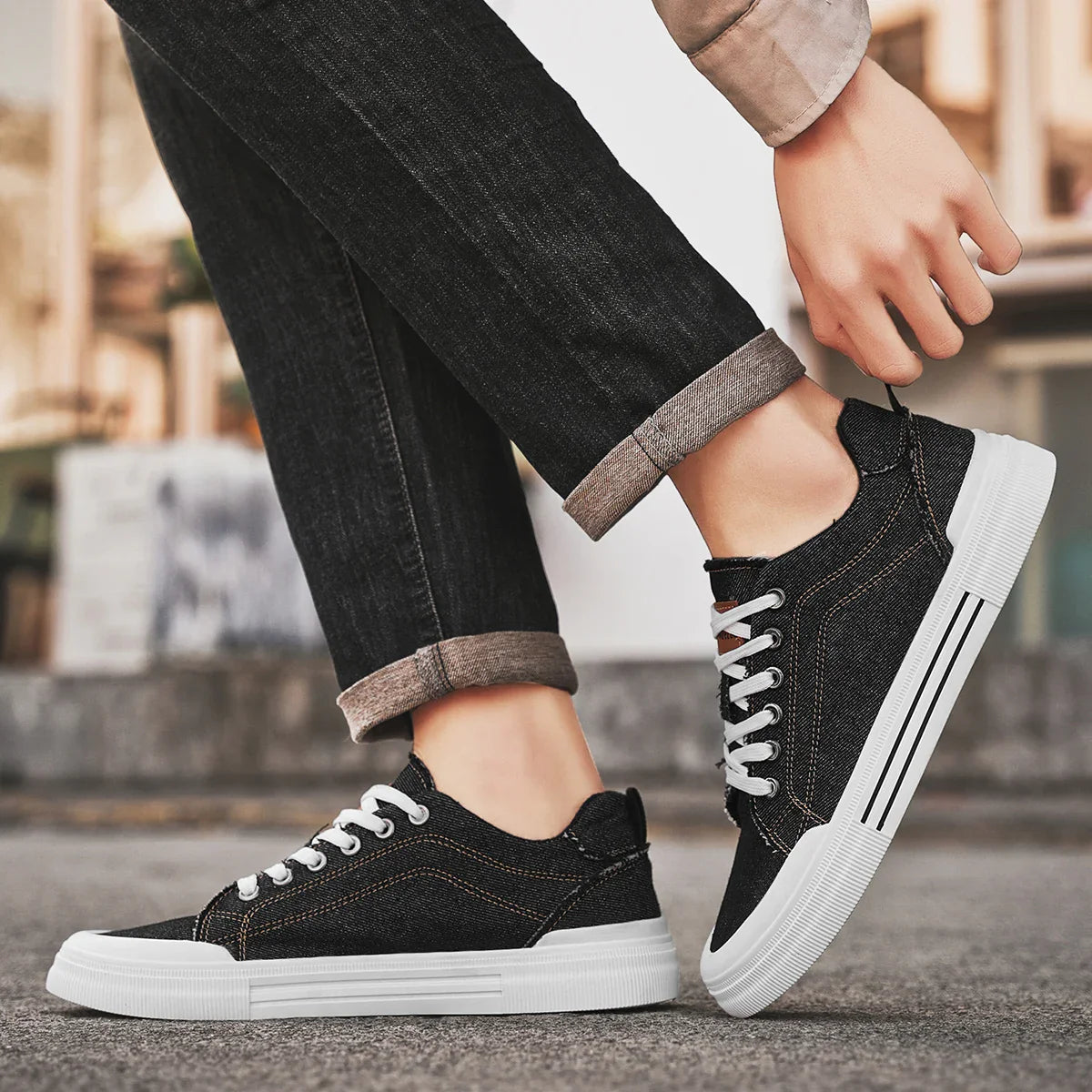 At Monsieur | Denim Sneakers