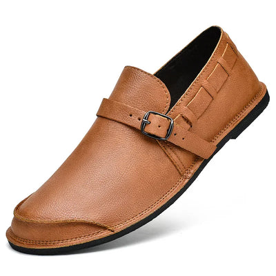 Justino® | Buckled Leather Loafers