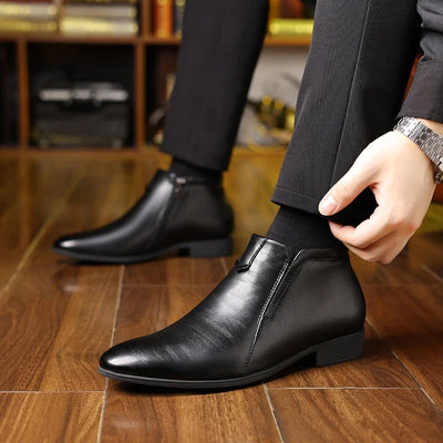Scott | Beckett Leather Boots With Zipper